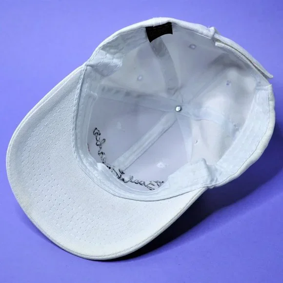 Custom Made "Book Hoarder" White Baseball Cap - Adjustable Velcro - Picture 5 of 9